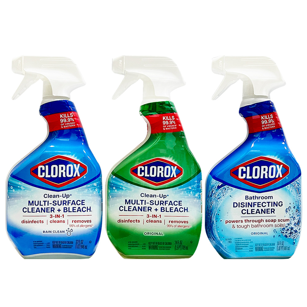 美國原裝進口【CLOROX】噴霧清潔劑 24oz/30oz/32oz 萬用清潔劑 浴室除垢清潔劑