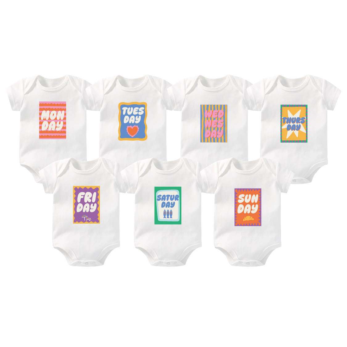 一週包屁衣/兒童T-派對款