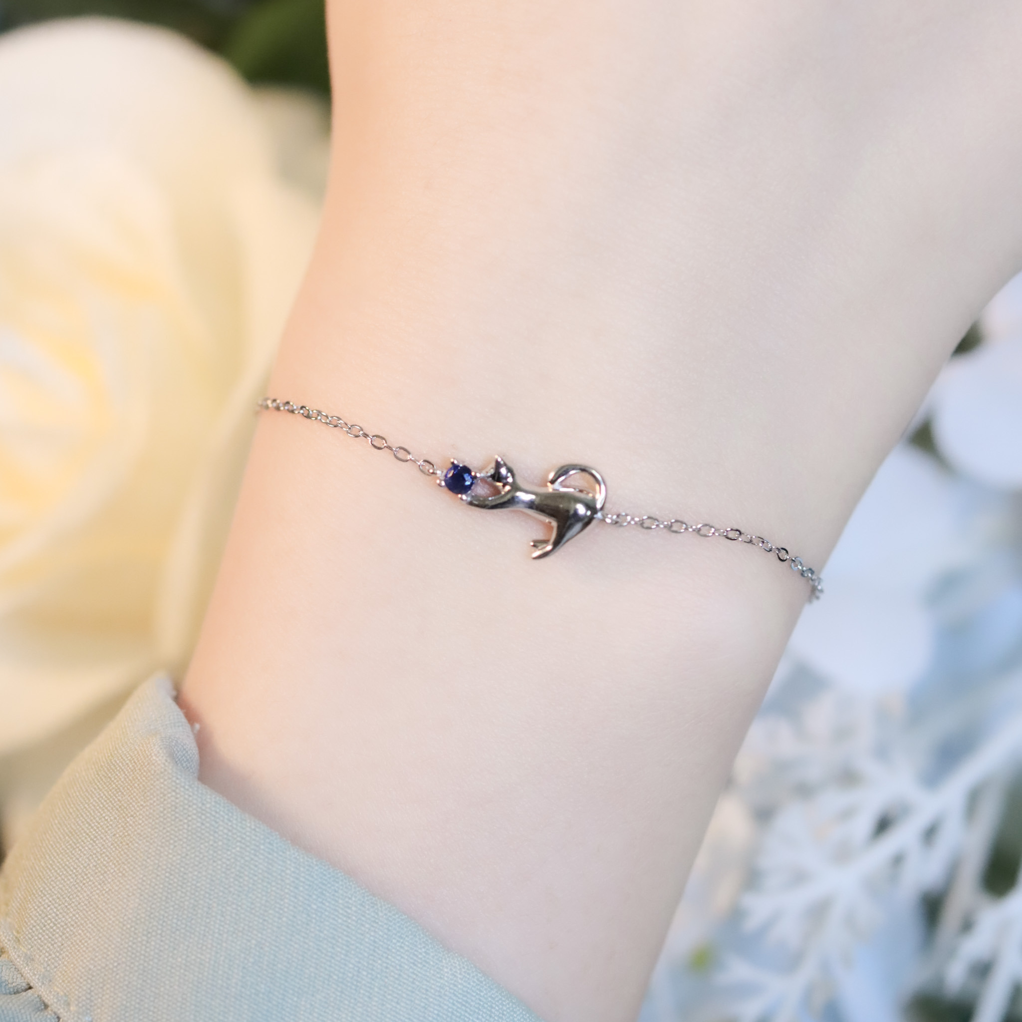 | 925銀丨喵趣小懶腰手鏈  | BR1404 |