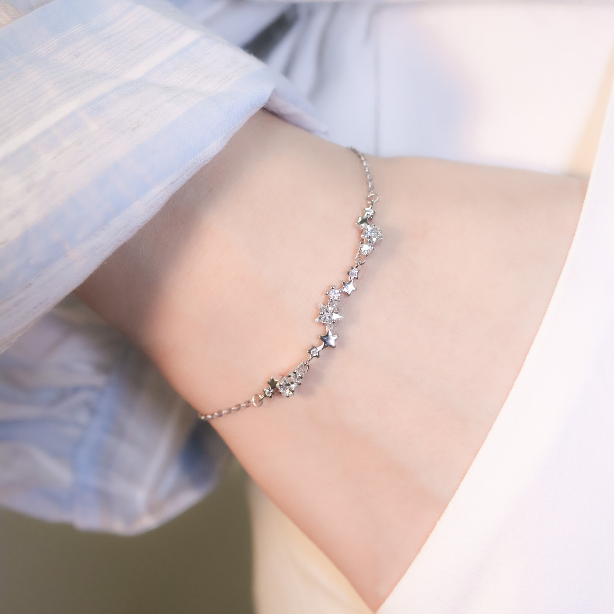 | 925純銀・白金 | 漫星只陪你手鏈 | BR1399 |