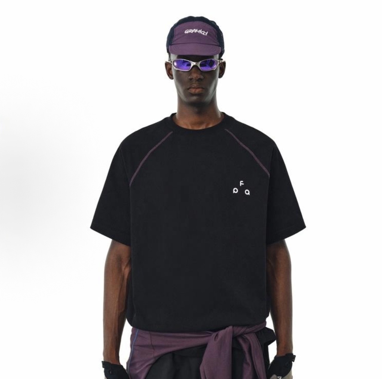 FPA HASSELBLAND CONTRASTING SHORT SLEEVE(黑/燕麥/白/紫紅)