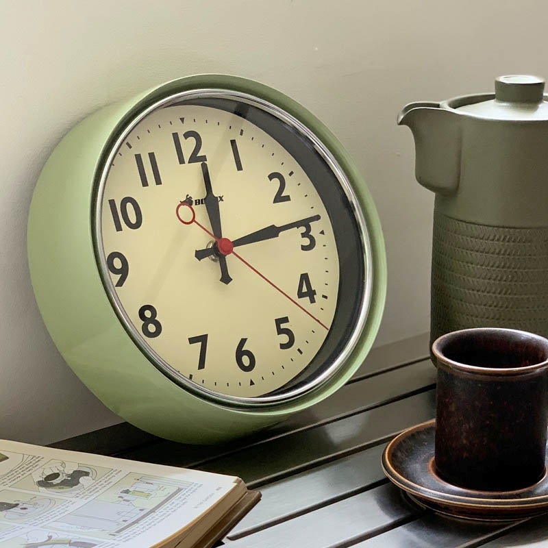 BONOX掛鐘∣英倫工業風系列 鼠尾草綠∣日本 DULTON