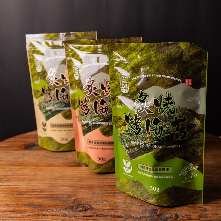 【FUN JIA】炙燒烤海苔 (梅子/椒鹽/原味) 30g/包