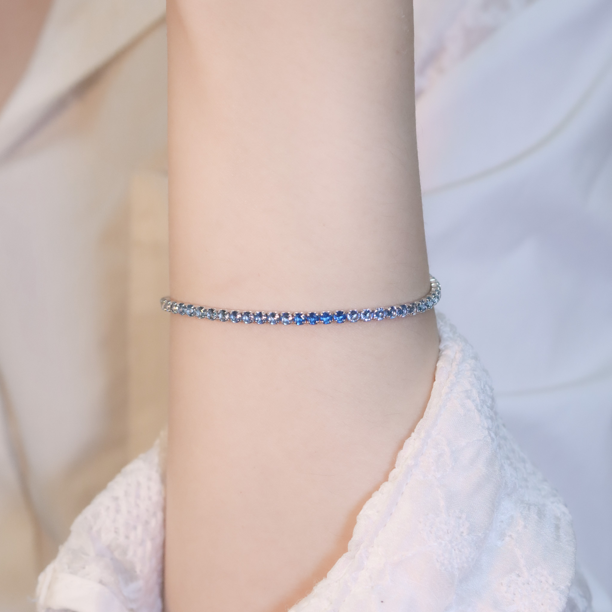 | 925純銀・白金 | 漫藍精靈時手鏈 | BR1396 |