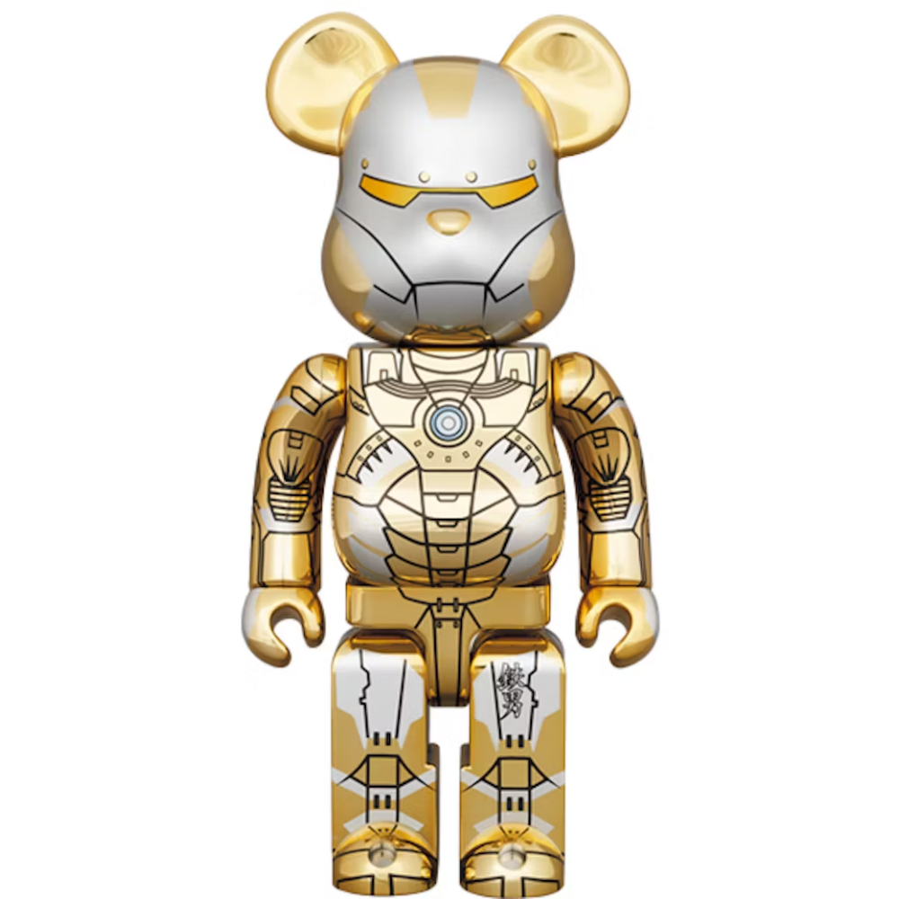 IRON MAN 空山基 Hajime Sorayama x Marvel Iron Man Reverse 400＋100% / 1000% BE@RBRICK