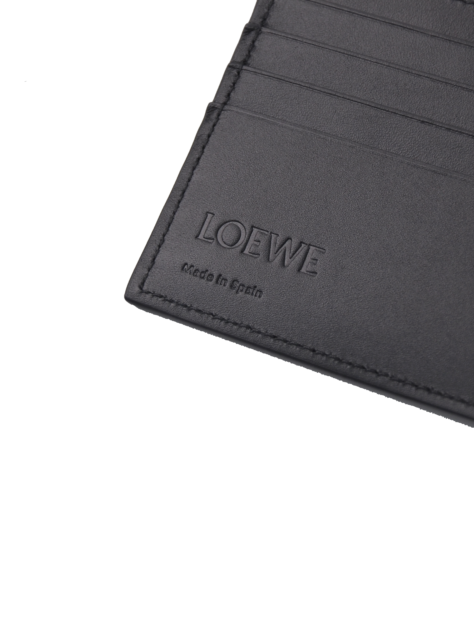 LOEWE Bifold Wallet in Soft Grained Calfskin – Black 小牛皮雙折短夾【C660302X05】
