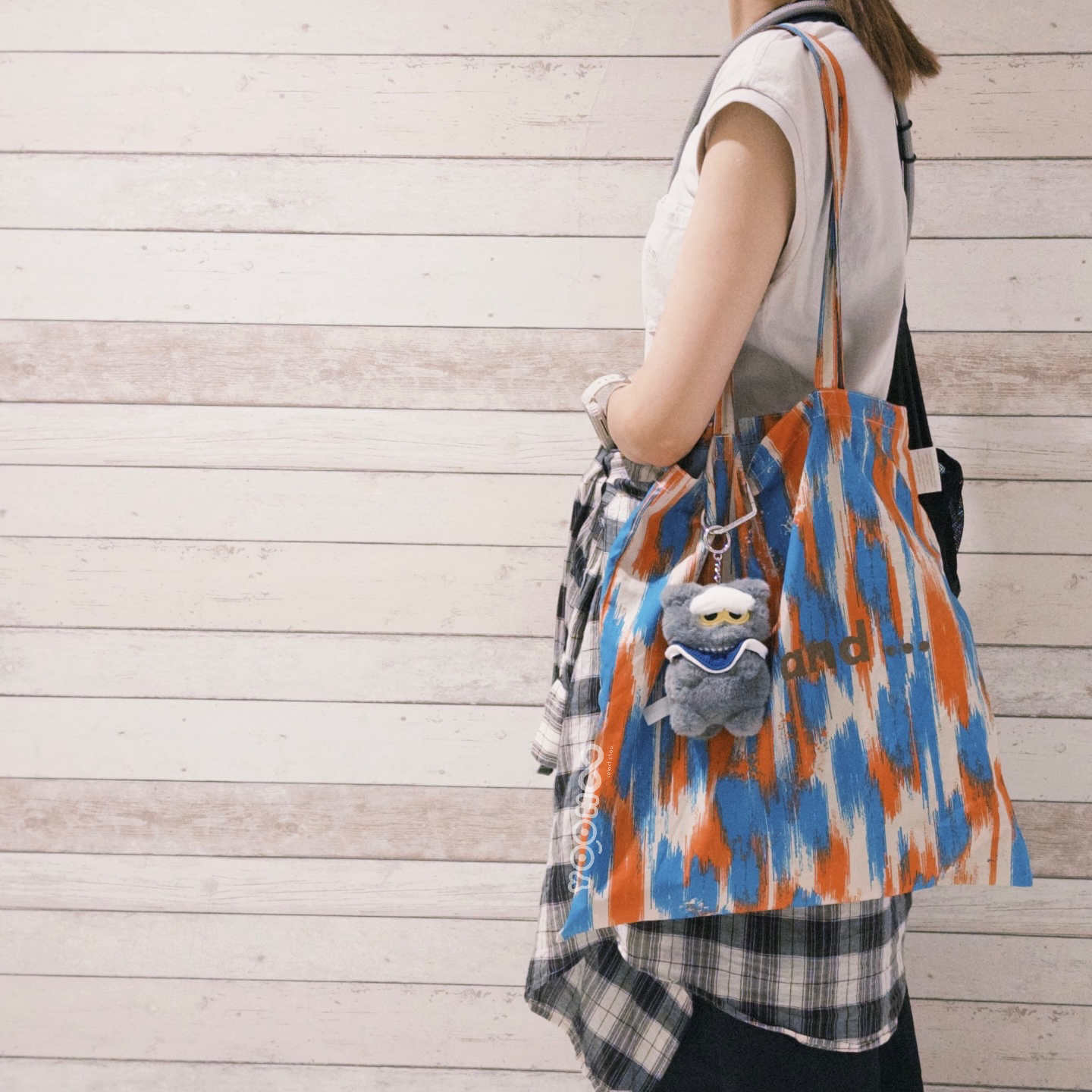 預購┃niko and ... LOGO 條紋 油漆 托特袋 托特包