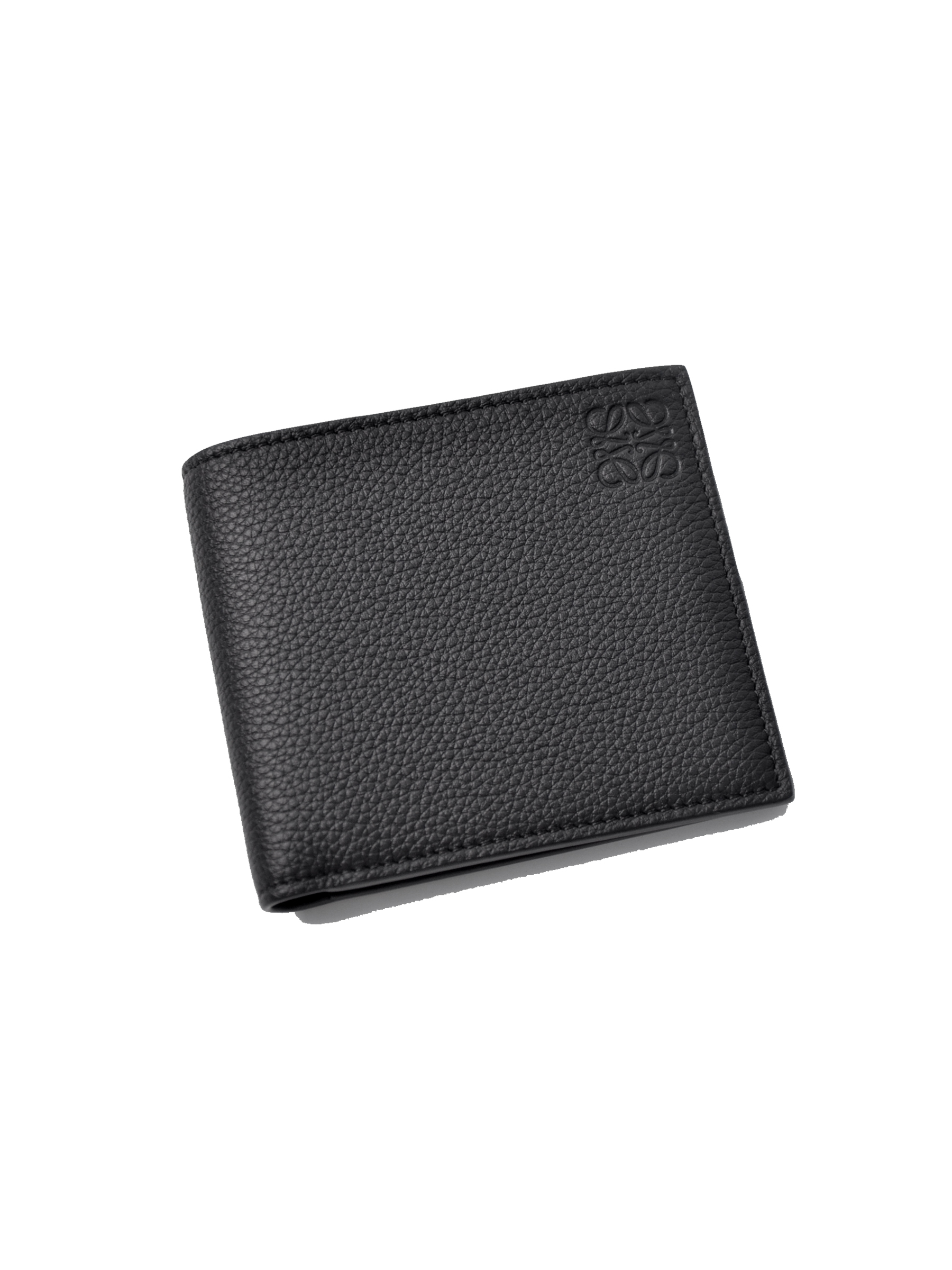 LOEWE Bifold Wallet in Soft Grained Calfskin – Black 小牛皮雙折短夾【C660302X05】