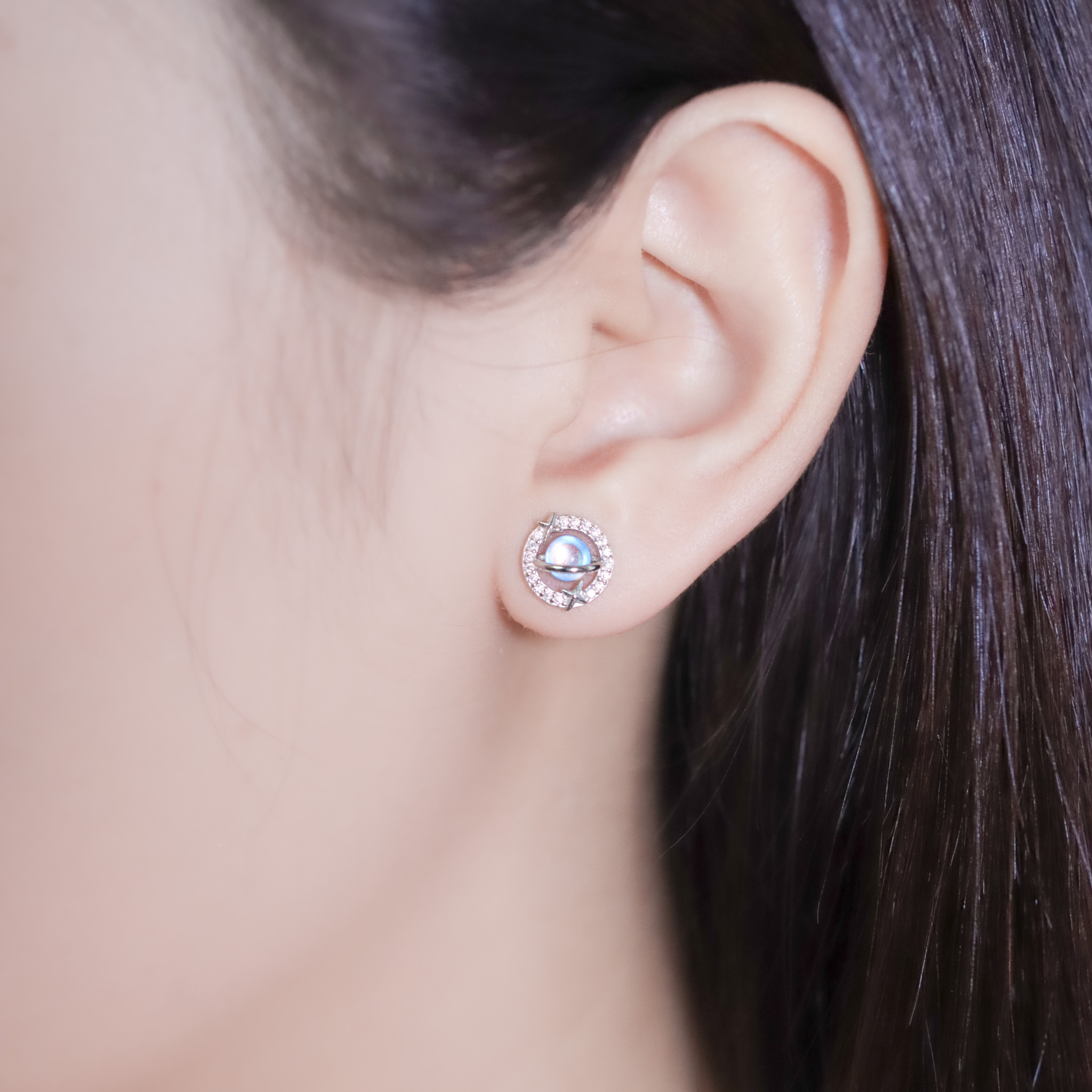 | 925純銀・琉璃 | 漫藍圍繞你耳環 | EA1035 |