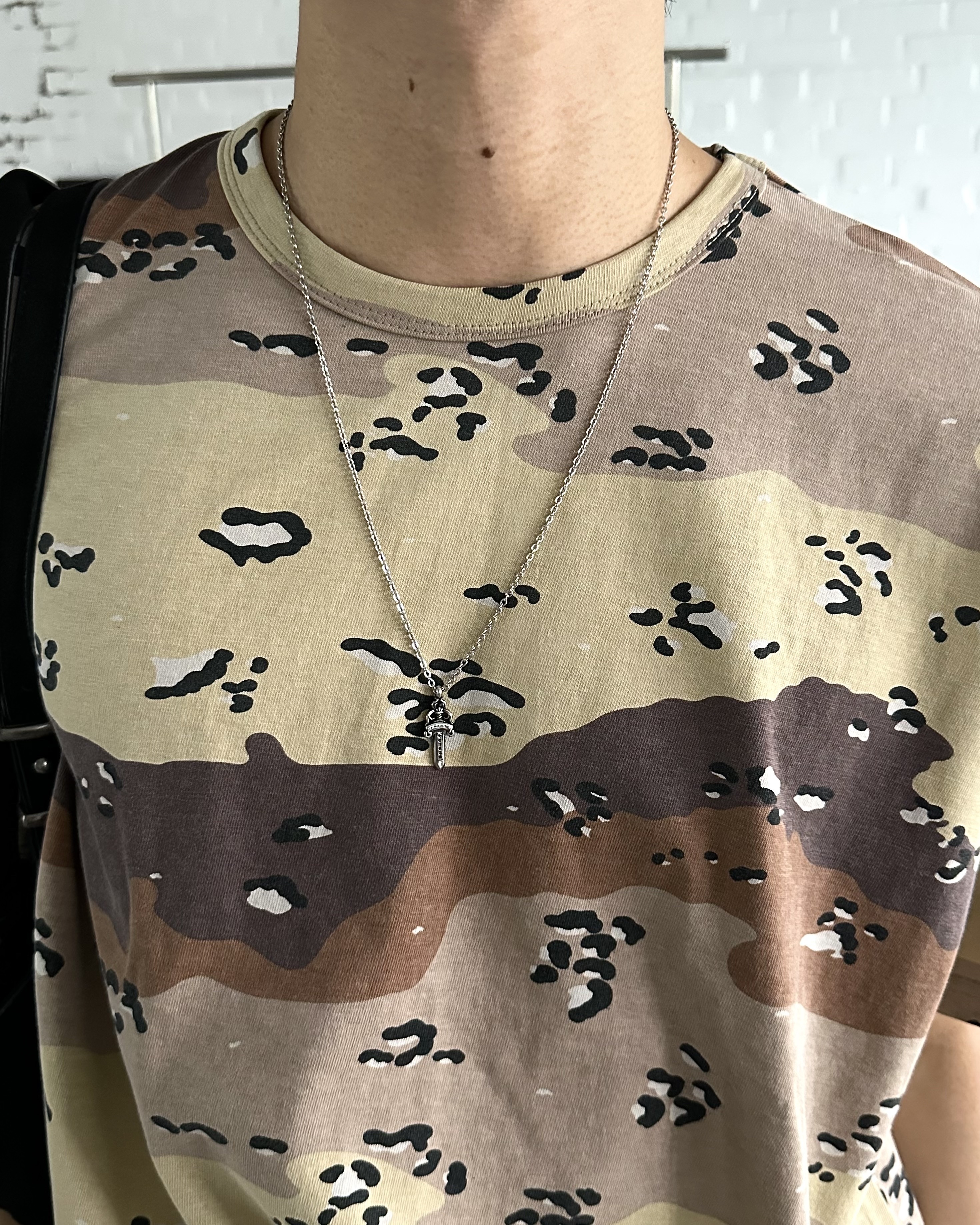 𝐇·𝐓·𝐒 韓國 似克羅心 寶劍 長劍 復古 簡約 長鏈 穿搭 配件 項鍊