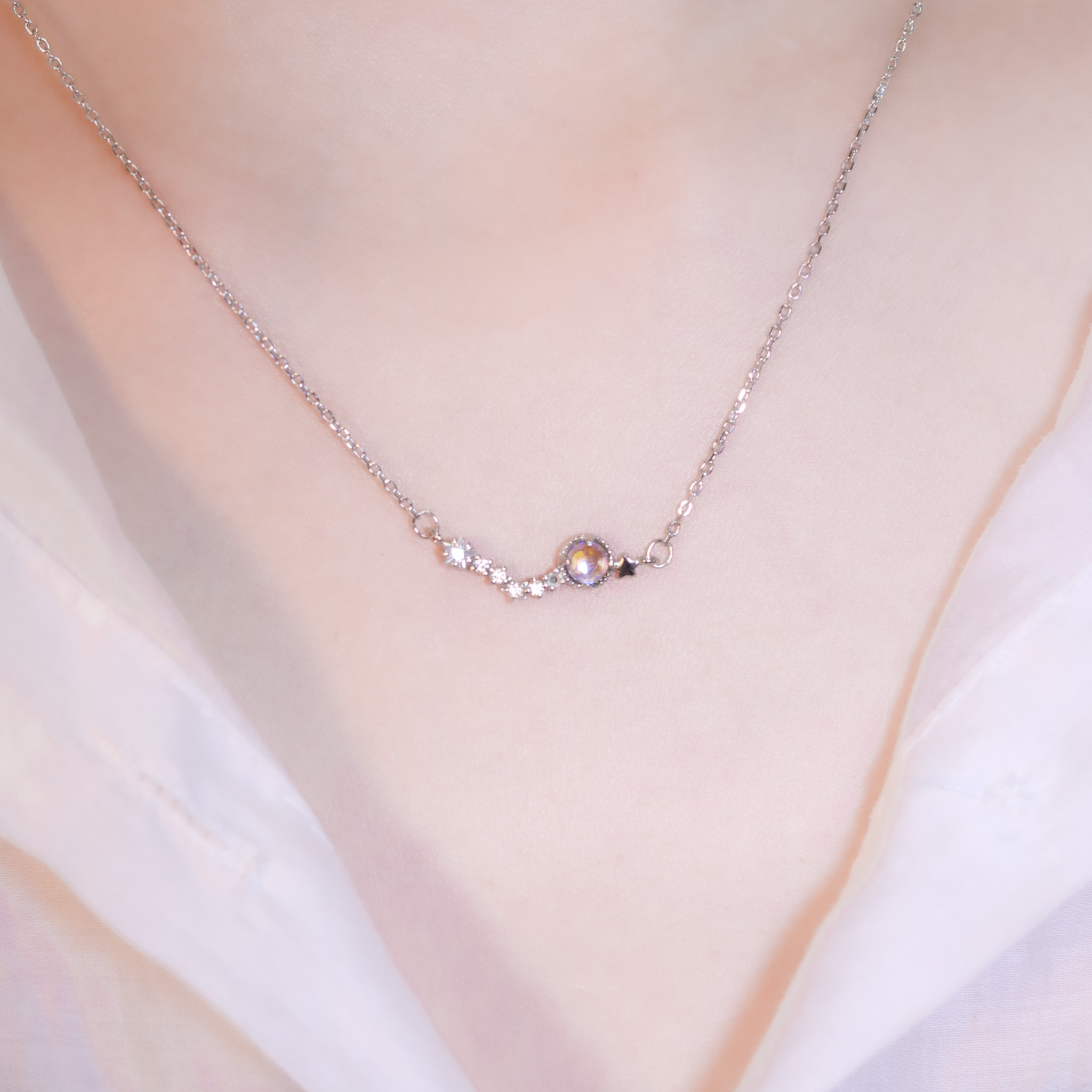 | 925純銀・白金・玫瑰金・琉璃 | 我們的星宿項鍊  (銀/玫瑰金) | NE1484 |