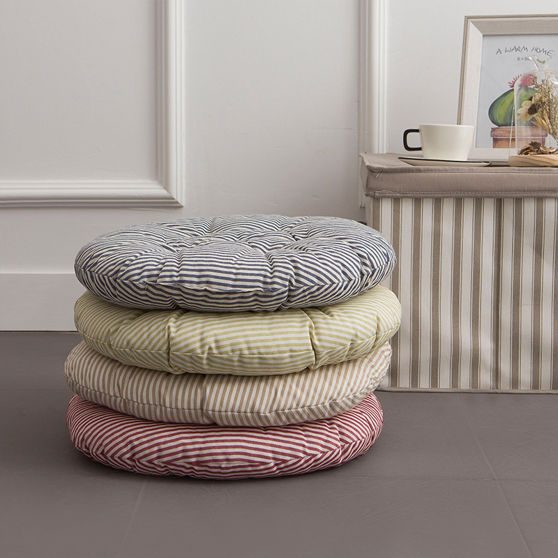 《6208》圓形加厚條紋坐墊