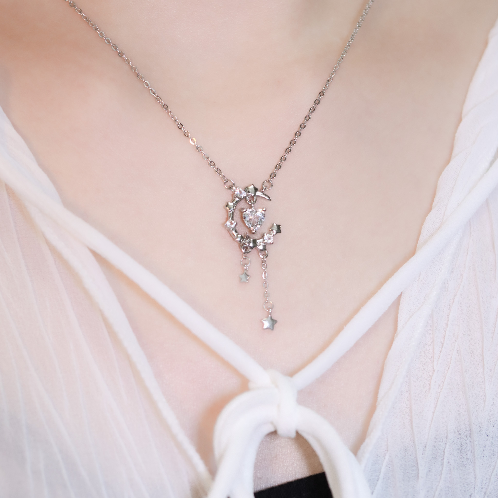 | 925純銀・白金 | 漫星唯一的陪伴項鍊 | NE1470 |