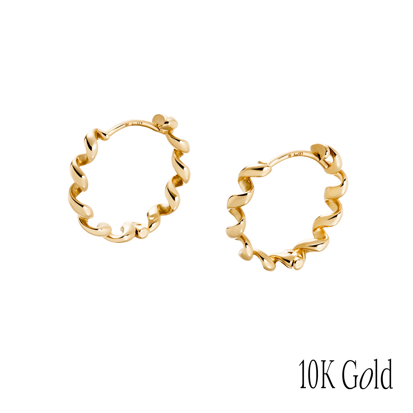 10K純金,K金耳環,輕奢飾品,精品耳環,圈圈耳環