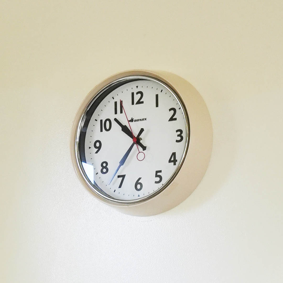 BONOX掛鐘∣英倫工業風系列 象牙白∣日本 DULTON