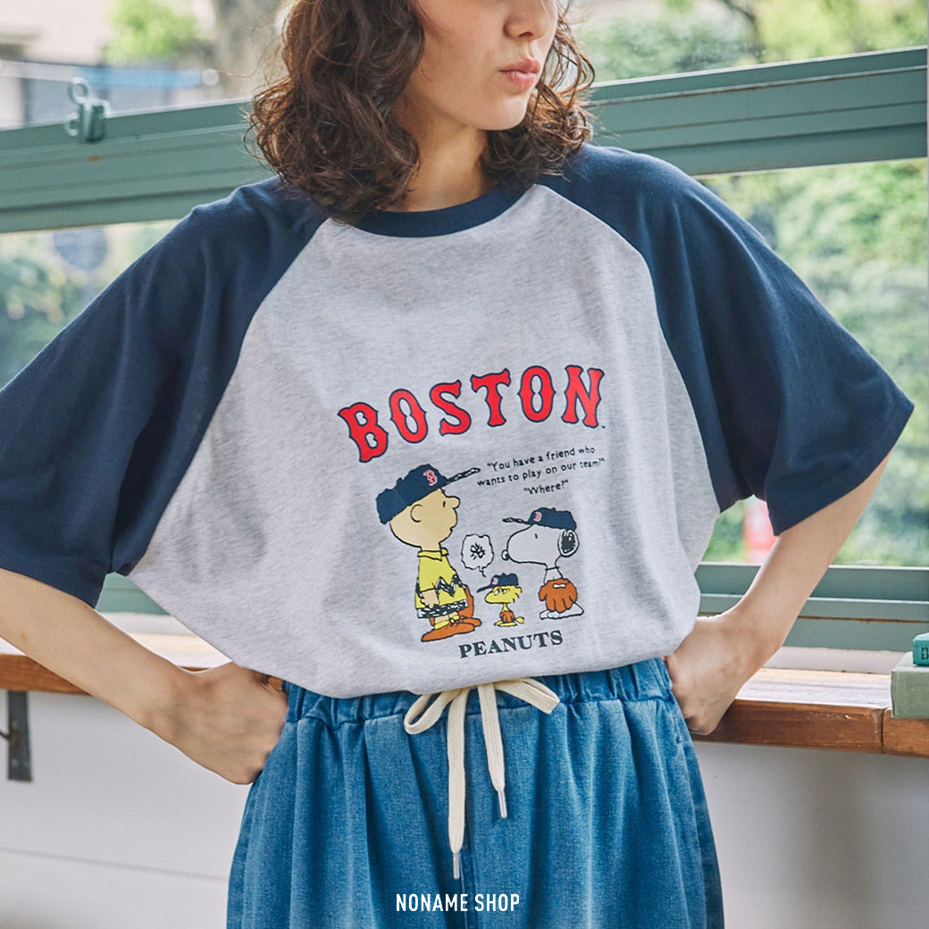 PEANUT X MLB 日本限定 史努比 花生漫畫 寬鬆 復古 短袖 四款 (男/女款)