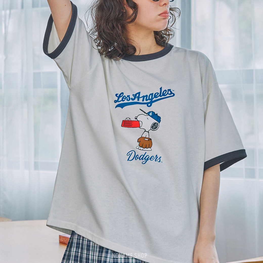 PEANUT X MLB 日本限定 史努比 花生漫畫 寬鬆 復古 短袖 四款 (男/女款)