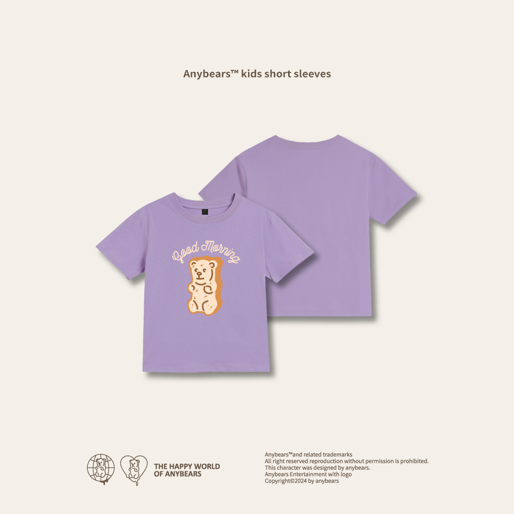 ANYBEARS® Kids collection Toast Bear 吐司熊 兒童短T