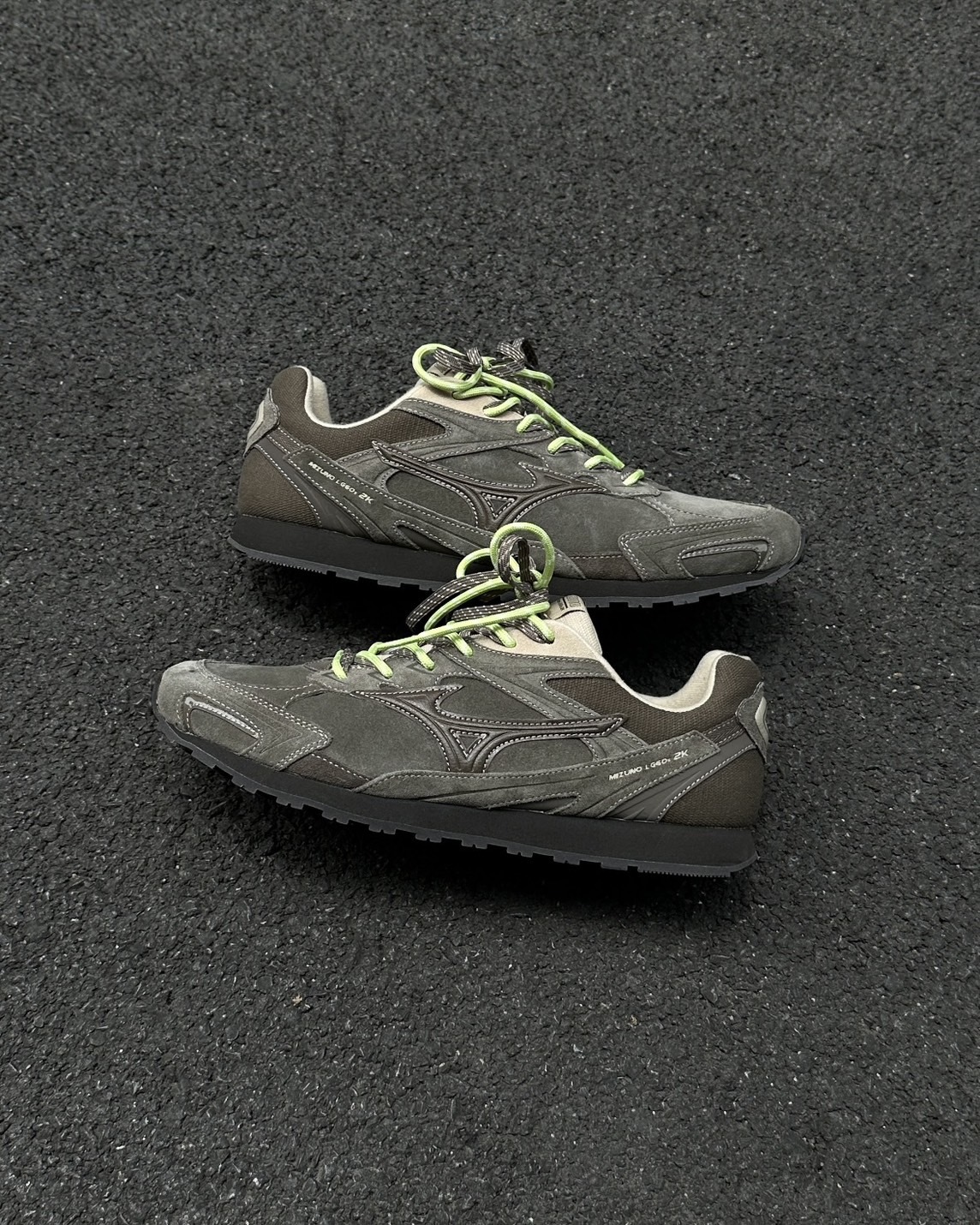 <好秋喔> MIZUNO LG 60S 2K 美津濃 復古 麂皮 雙鞋帶 橄欖綠