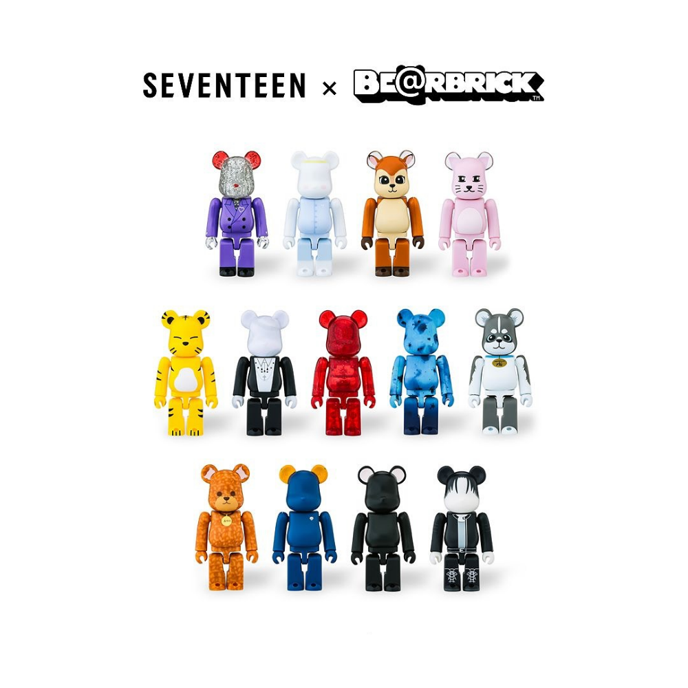 SEVENTEEN×BE@RBRICK 100% 13PCS FULL SET / 400% BE@RBRICK