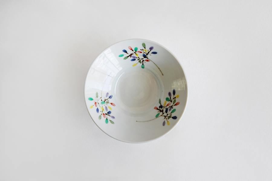 德永遊心 - 彩繪彩梢並 4.5寸粗邊皿