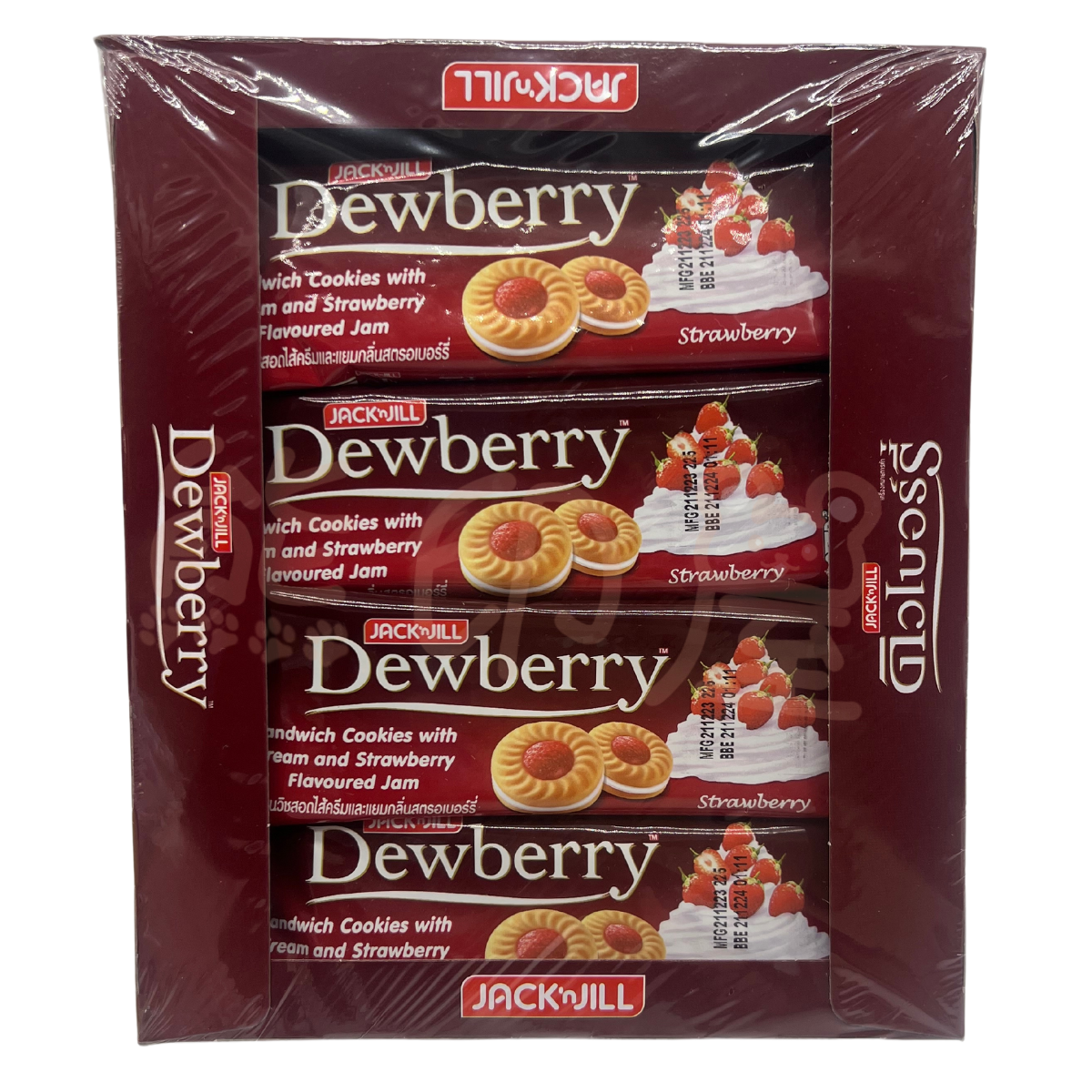 珍珍DEWBERRY草莓夾心餅-盒裝 324G (平行進口)