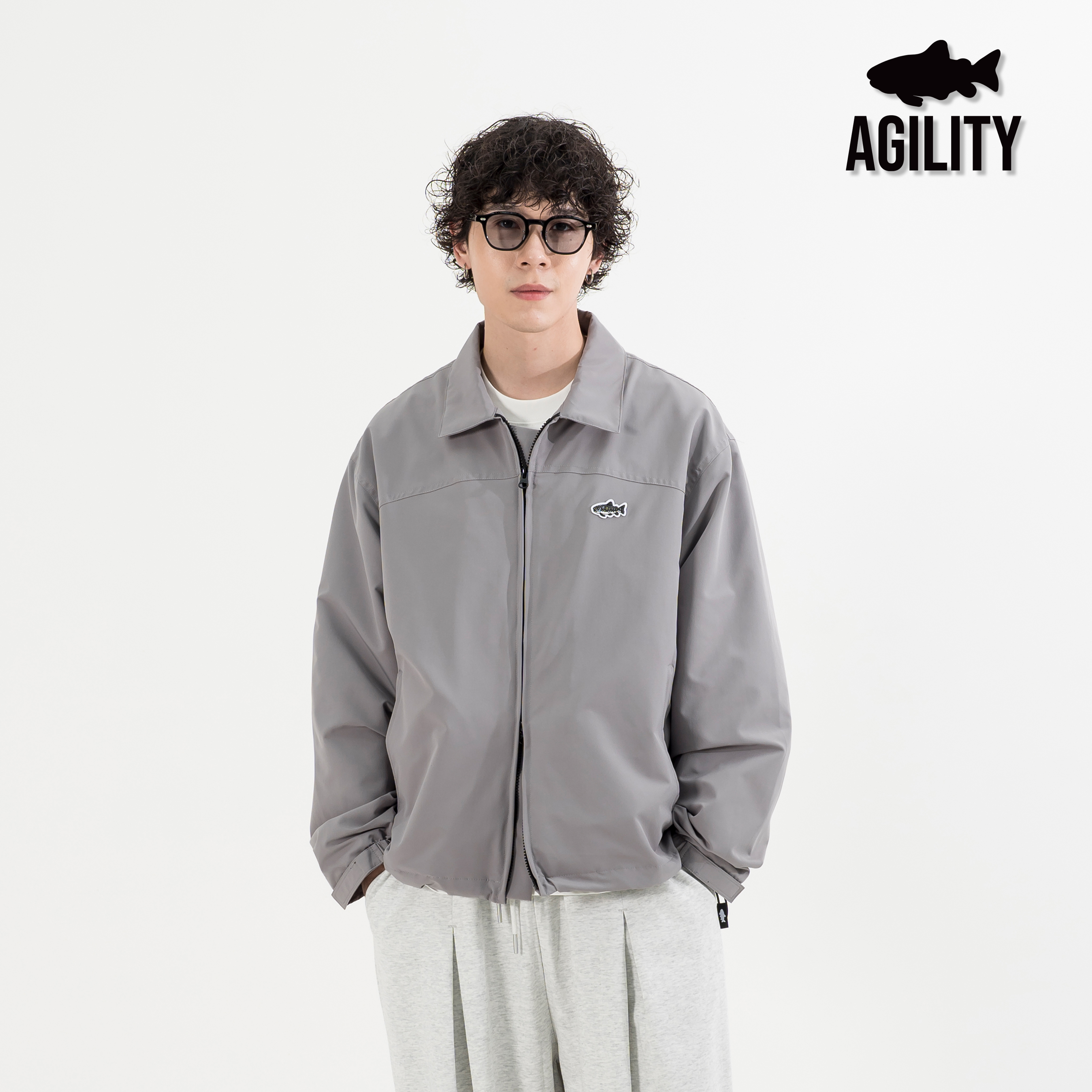 AGILITY SOLOTEX® Crew Coach Jacket 刺繡鮭魚 剪裁教練外套 [A-SOL-26]