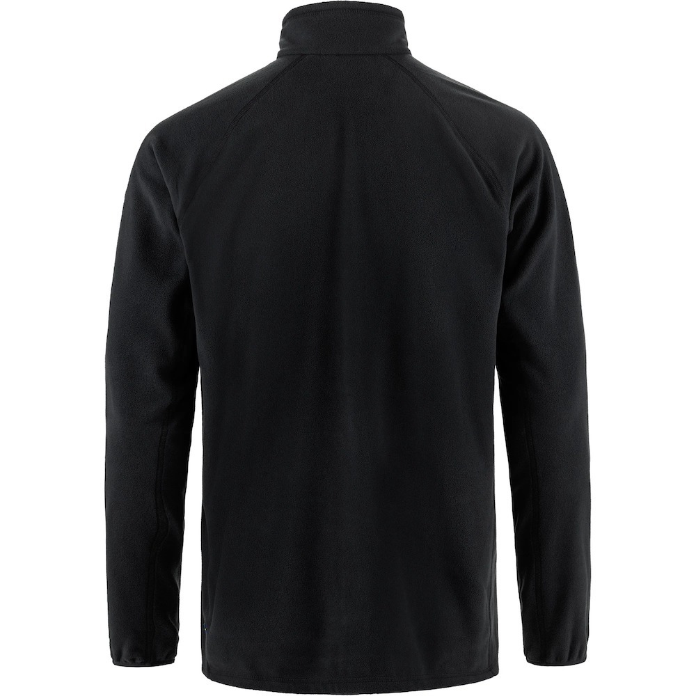 Fjallraven 瑞典北極狐 Ovik Lite Fleece Half Zip M 男款 半門襟夾克 刷毛外套 中層刷毛衣 FR 12600243-550 黑 [HappyOutdoor]