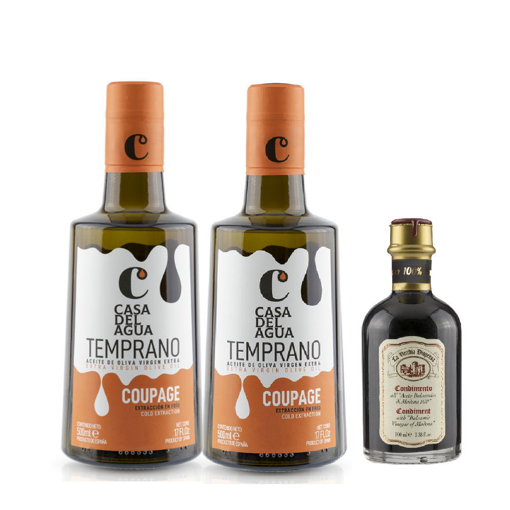 【歐嘉雙入組限時送】歐嘉莊園頂級款特級冷壓初榨橄欖油500ml 2入組贈典釀巴薩米克醋十年100ml