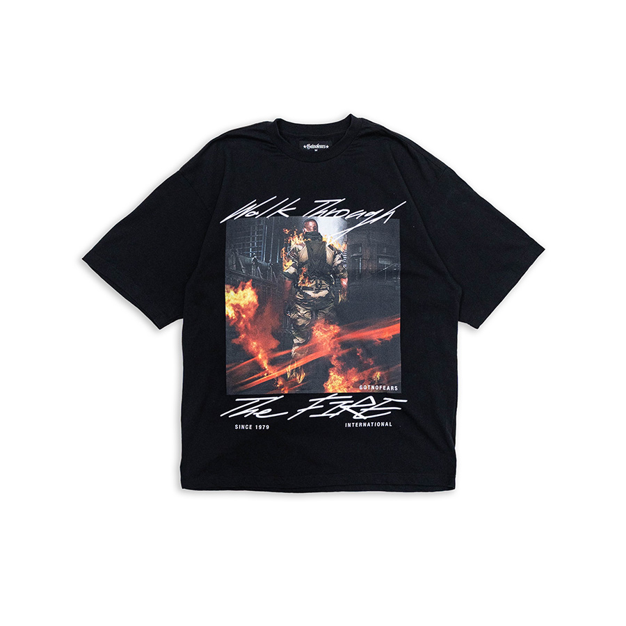 Gotnofears WALK THROUGH THE FIRE OVERSIZED TEE 浴火重生 寬版短袖上衣 11033843