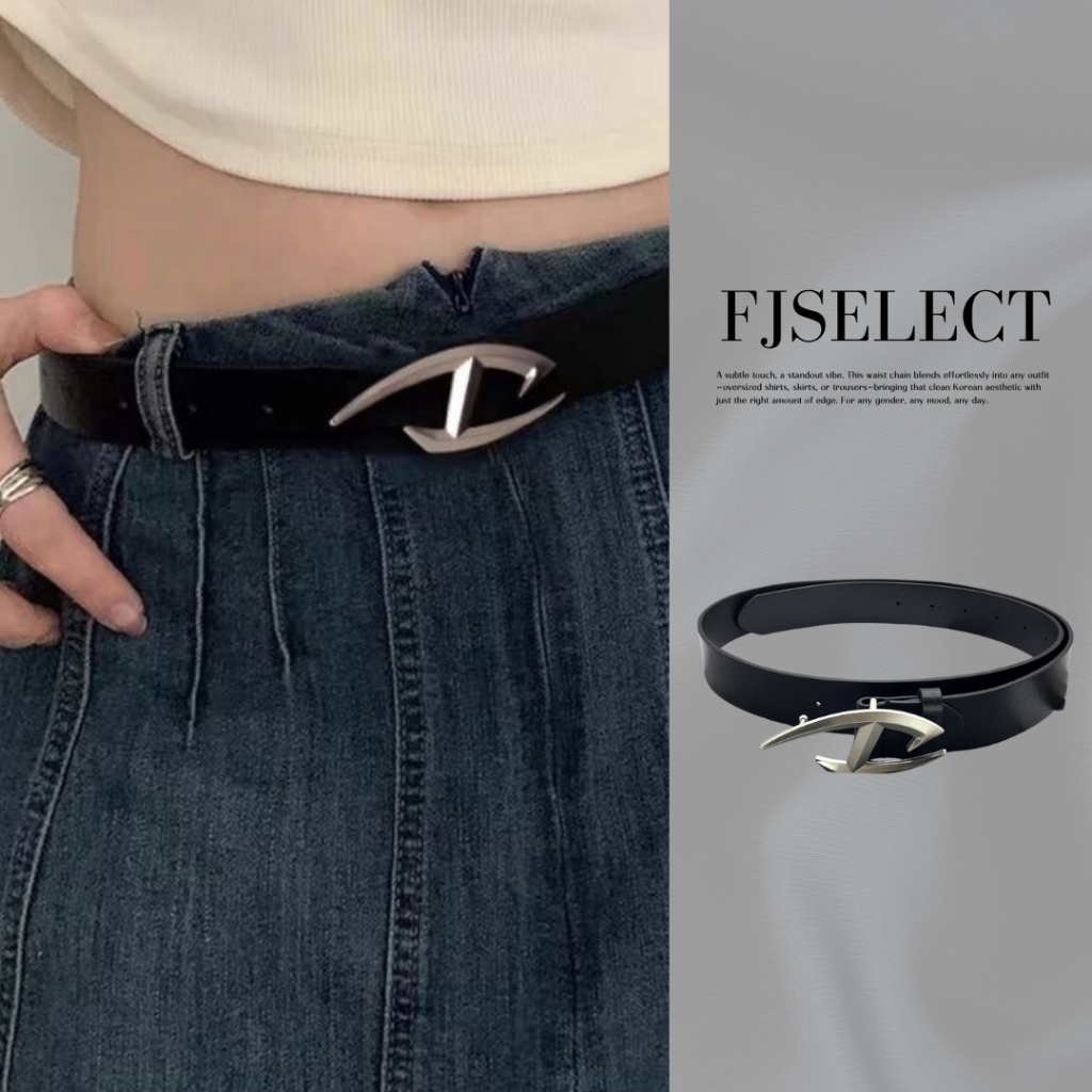 （現貨）美式punk 不規則Logo 皮帶 008