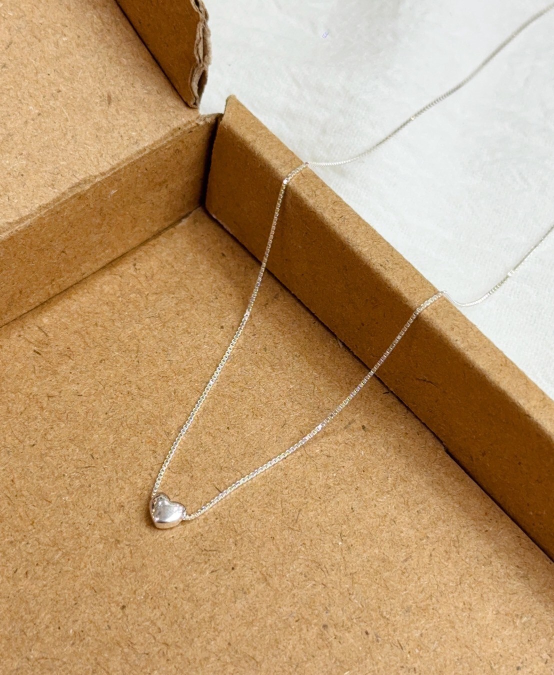 簡約小愛心純銀項鍊