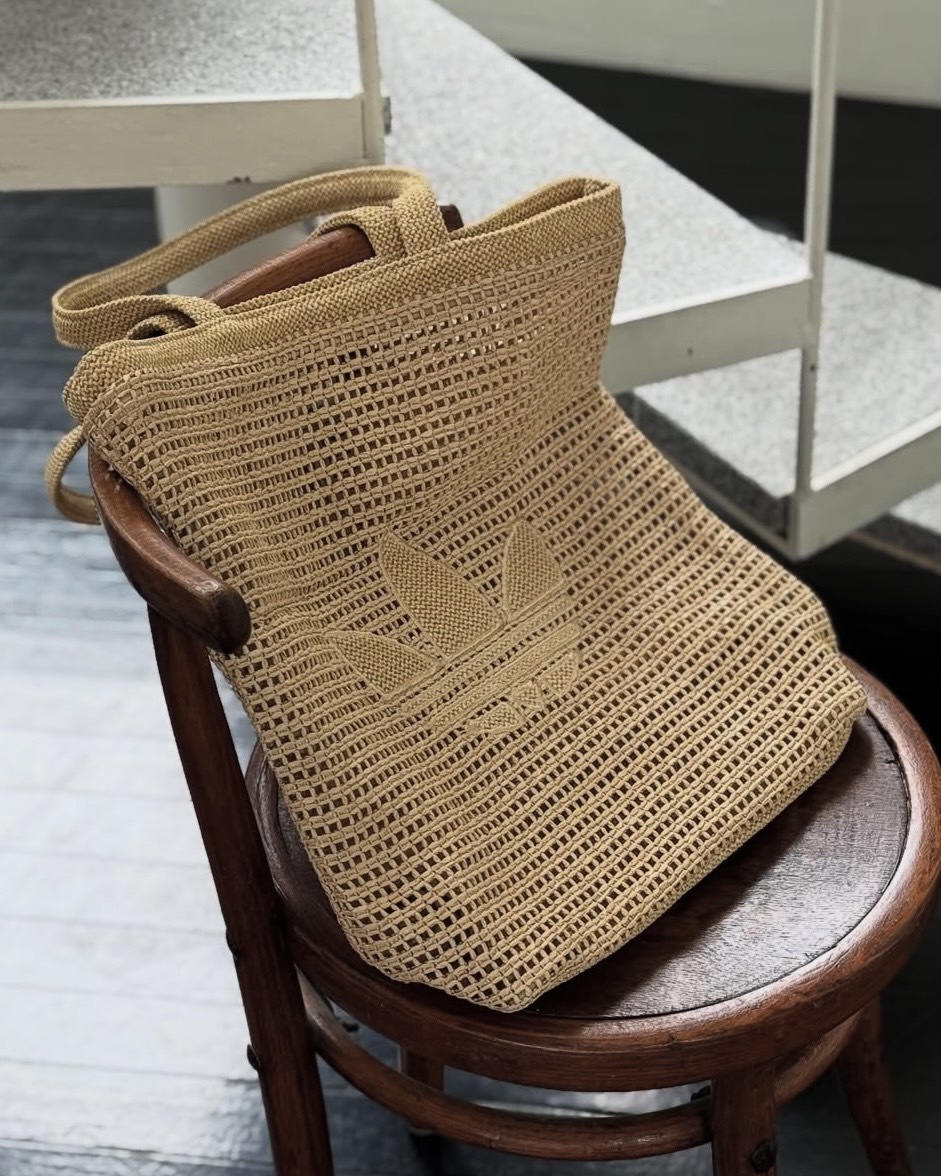 【現貨】Adidas Originals Knitting 編織 托特包 復古燕麥