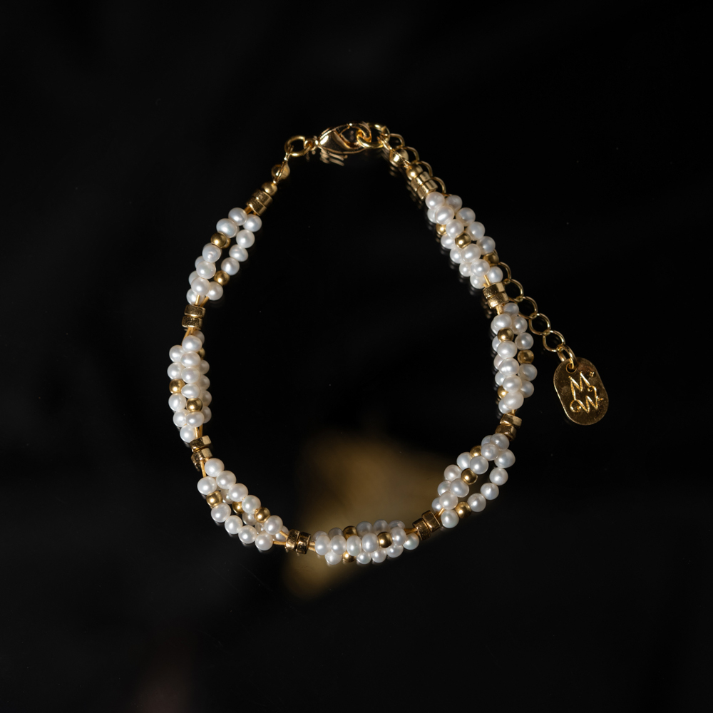 珍實故事｜珍珠鏈條手鍊 B0027