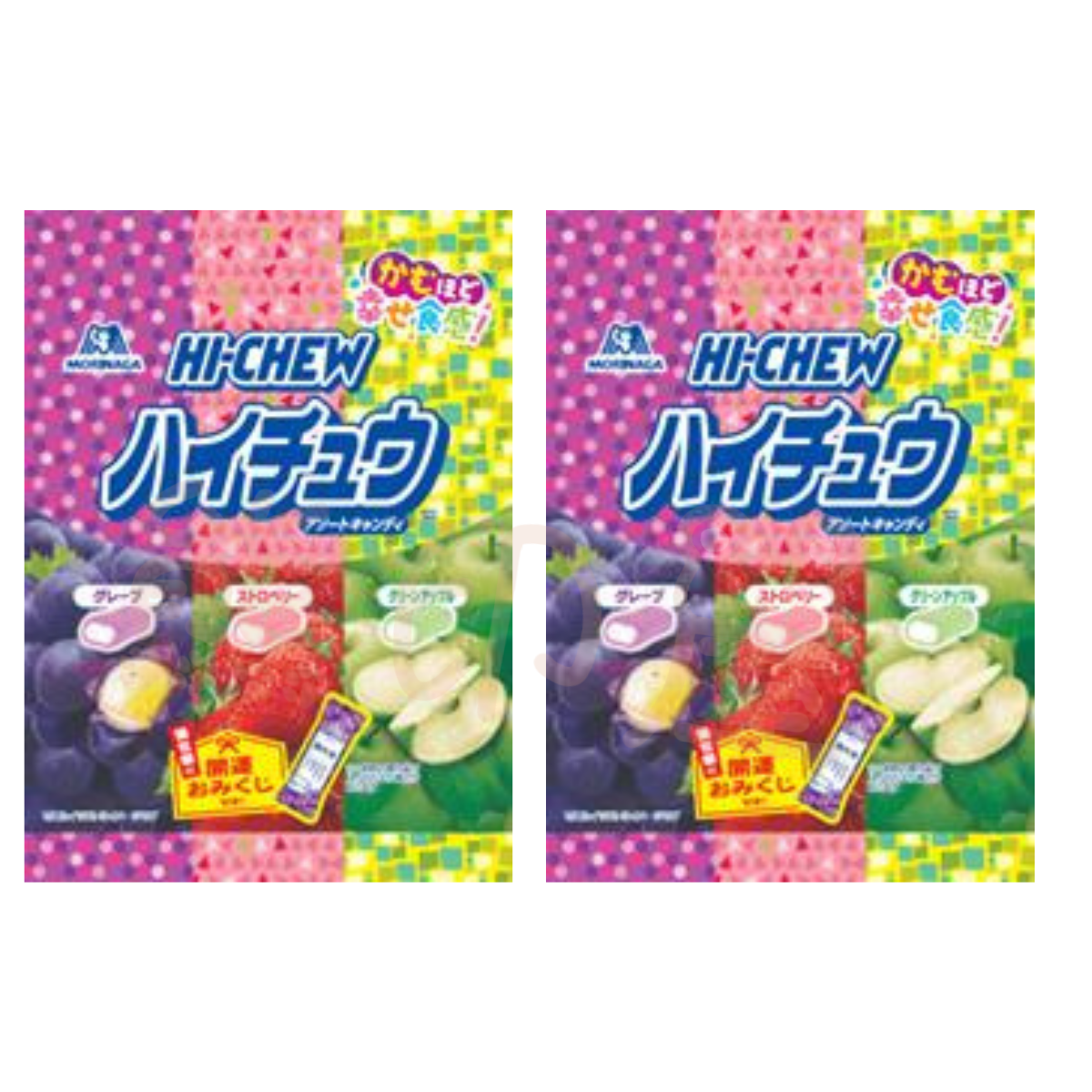 日本森永HI-CHEW軟糖86g (提子/草莓/青蘋果味 )X 2 (新舊包裝 隨機發貨)