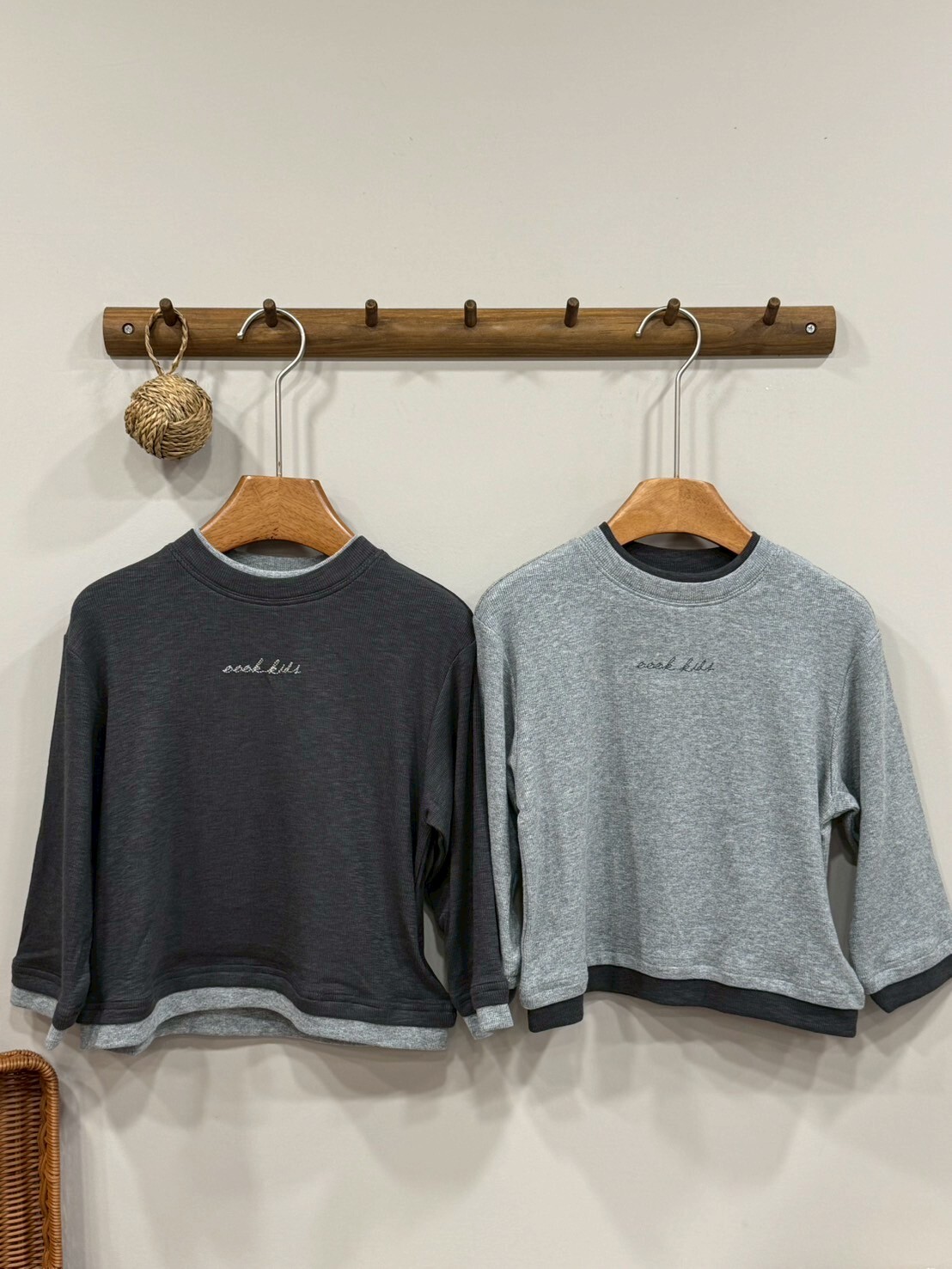 A02828假兩件薄長袖