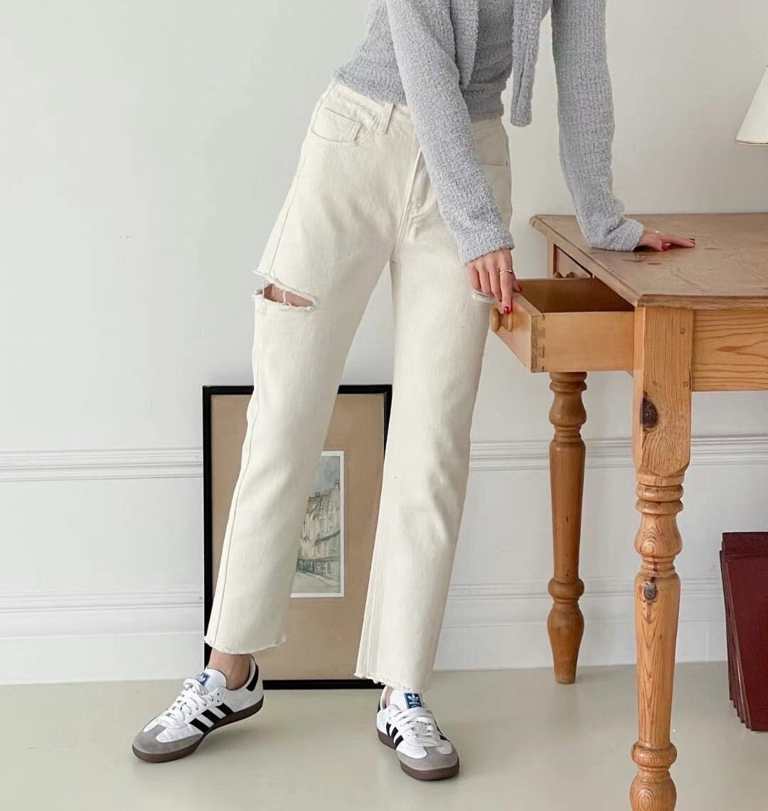 秋季新款/後鬆緊男友褲 MANIFEST正韓🇰🇷