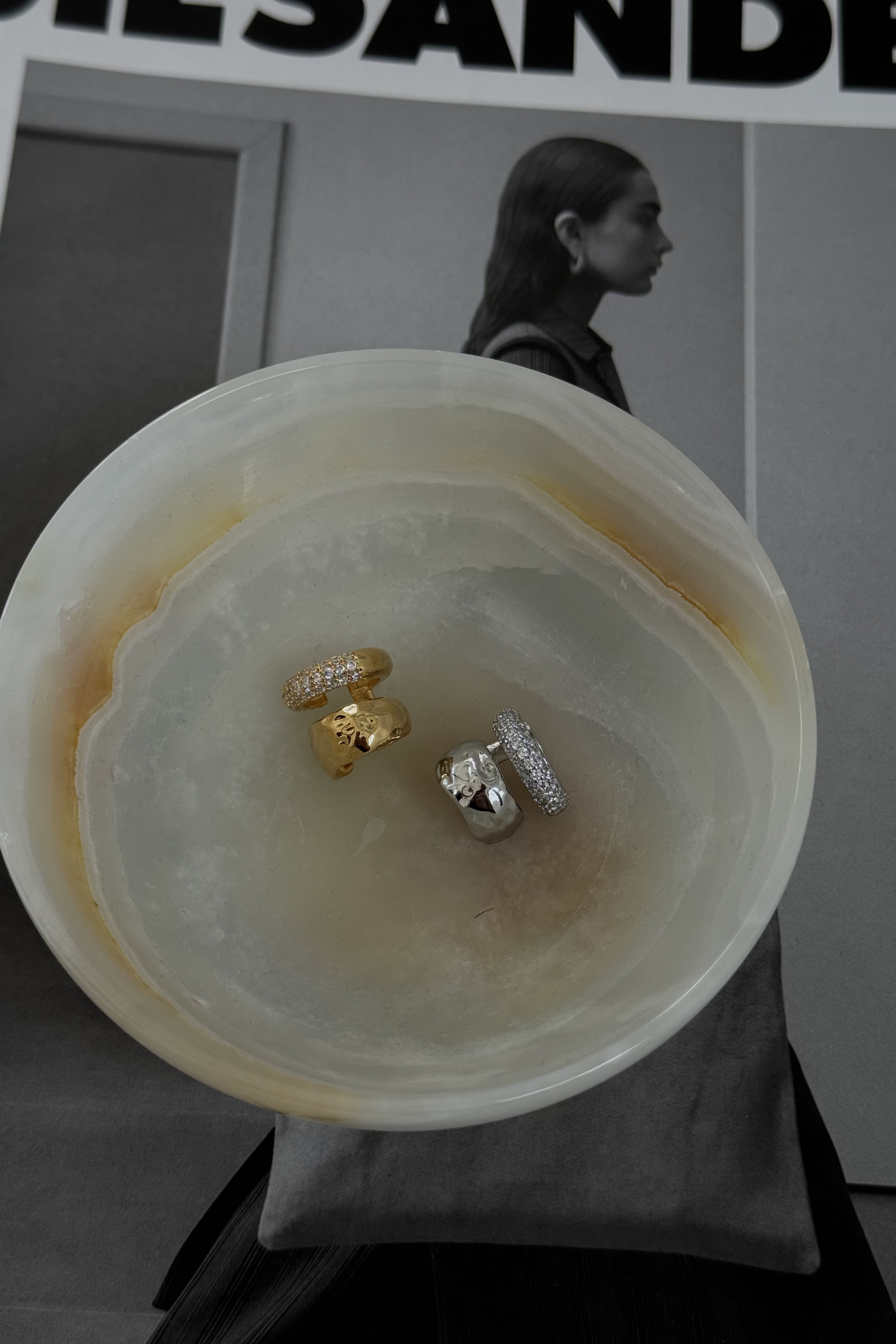 （現貨）鑽鑽水波紋耳扣 GJ78