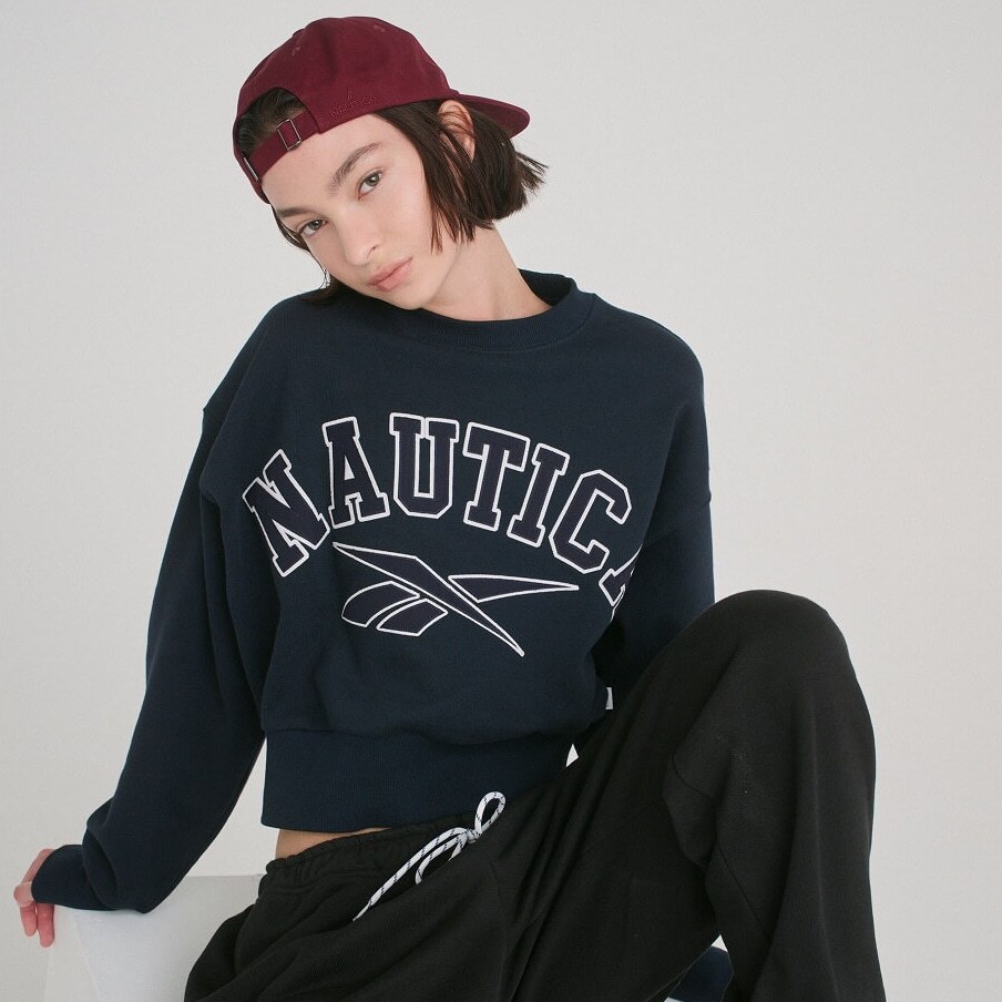 2025秋冬聯名🇯🇵 REEBOK X NAUTICA 重磅 厚磅 大學T 長袖 短版 / 預購