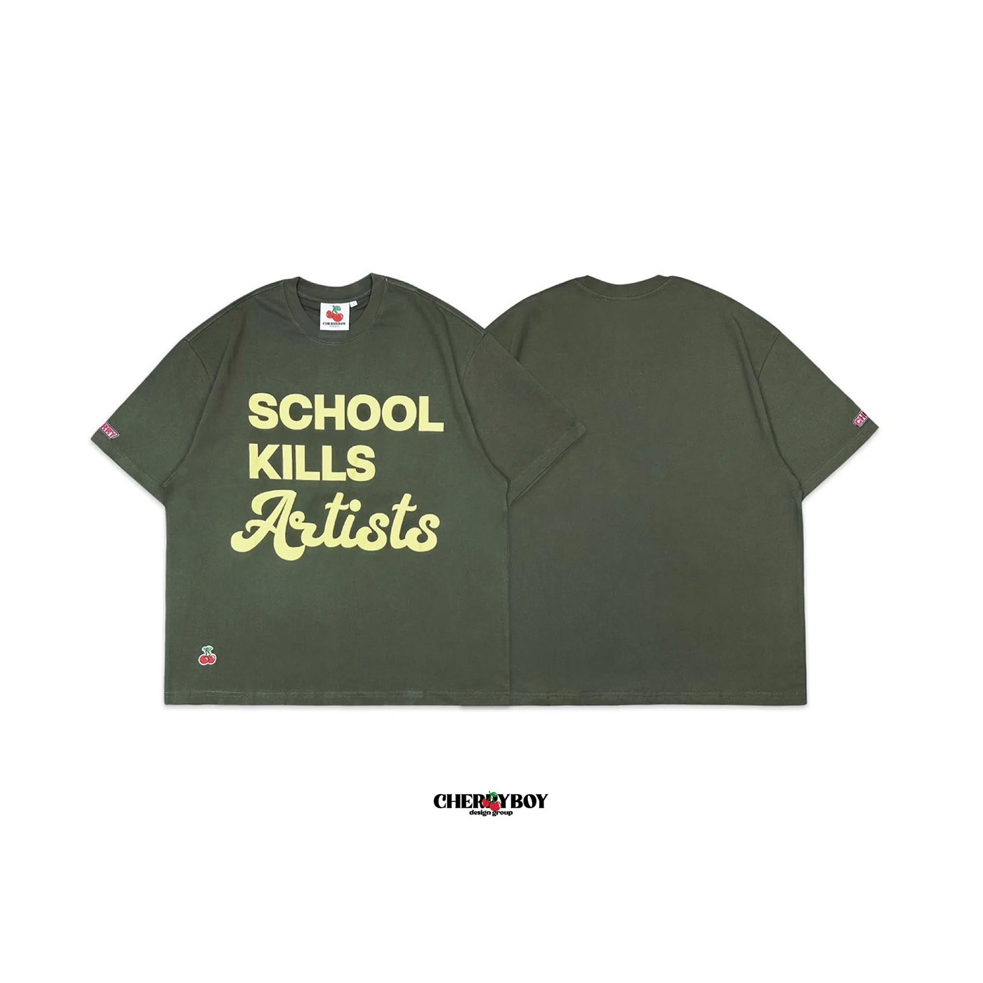 CHERRYBOY SLOGAN TEE【CB24008】