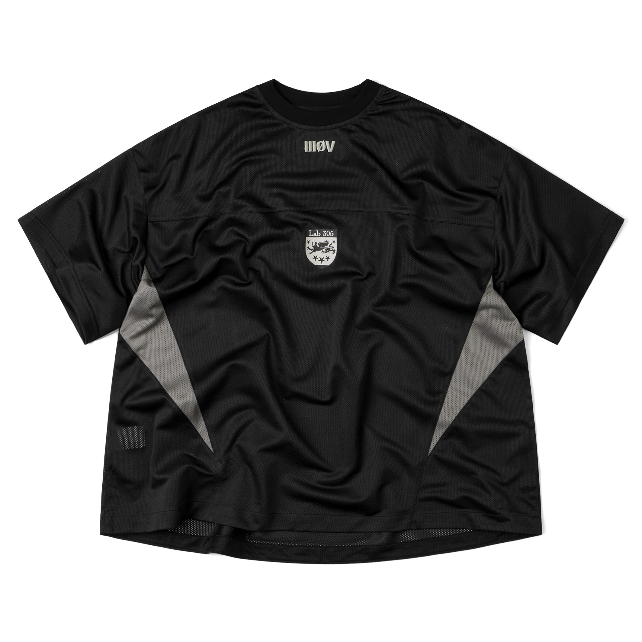Wall of Sound - 4:11/“SLEEP” Airy Mesh Jersey Tee - Black