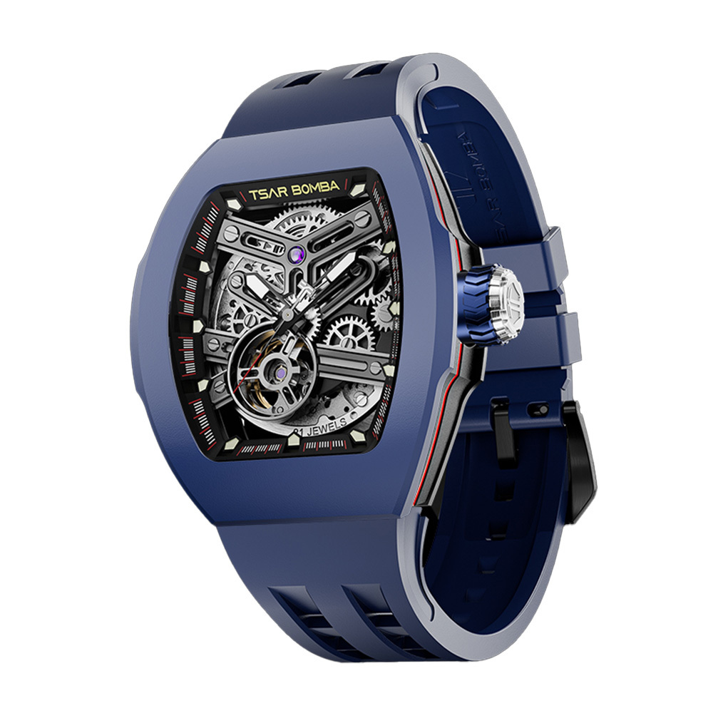 【Tsar Bomba 沙皇】 快拆突破系列 TB8218-03 1+2 套裝 鏤空 全自動機械 手錶