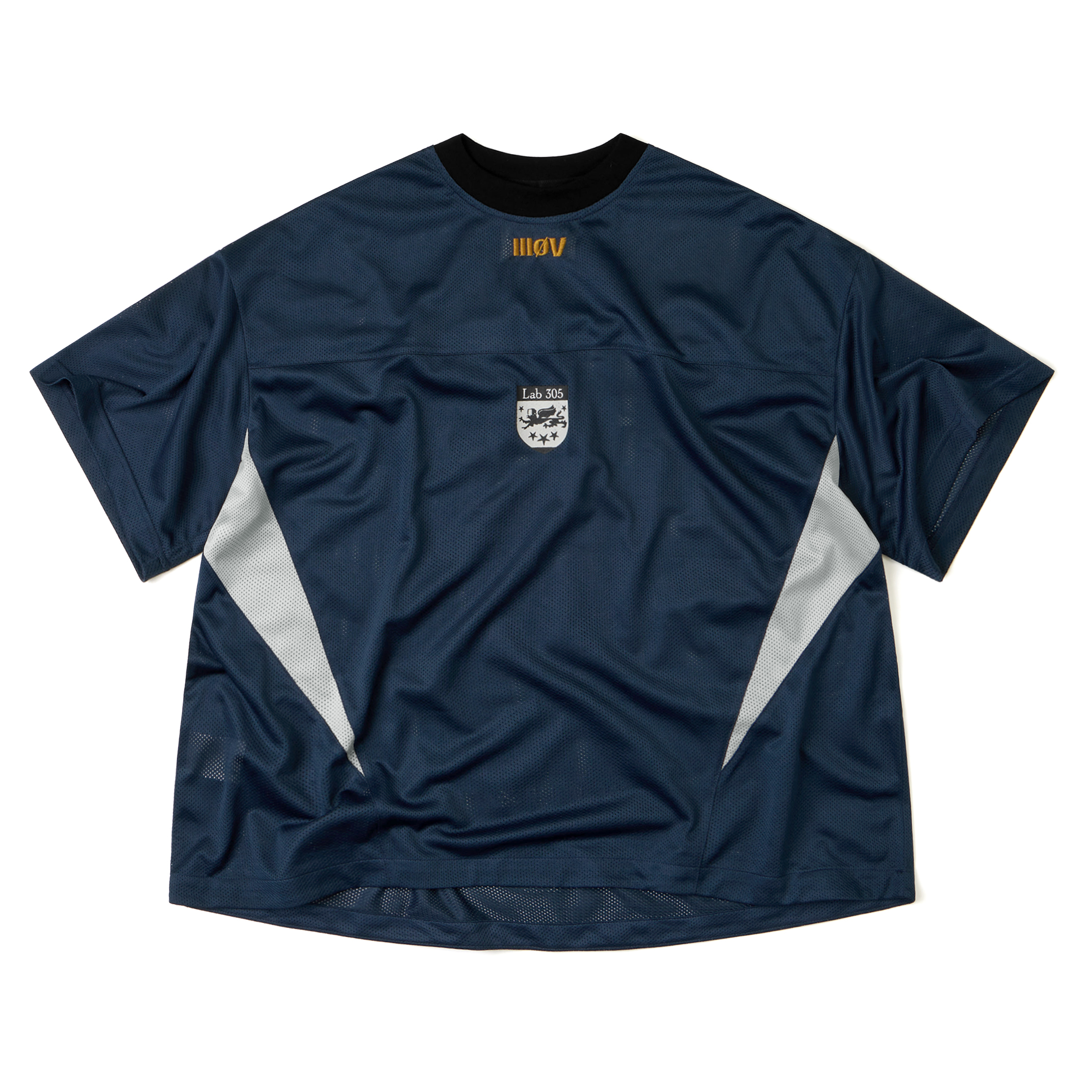 Wall of Sound - 4:11/“SLEEP” Airy Mesh Jersey Tee - Navy