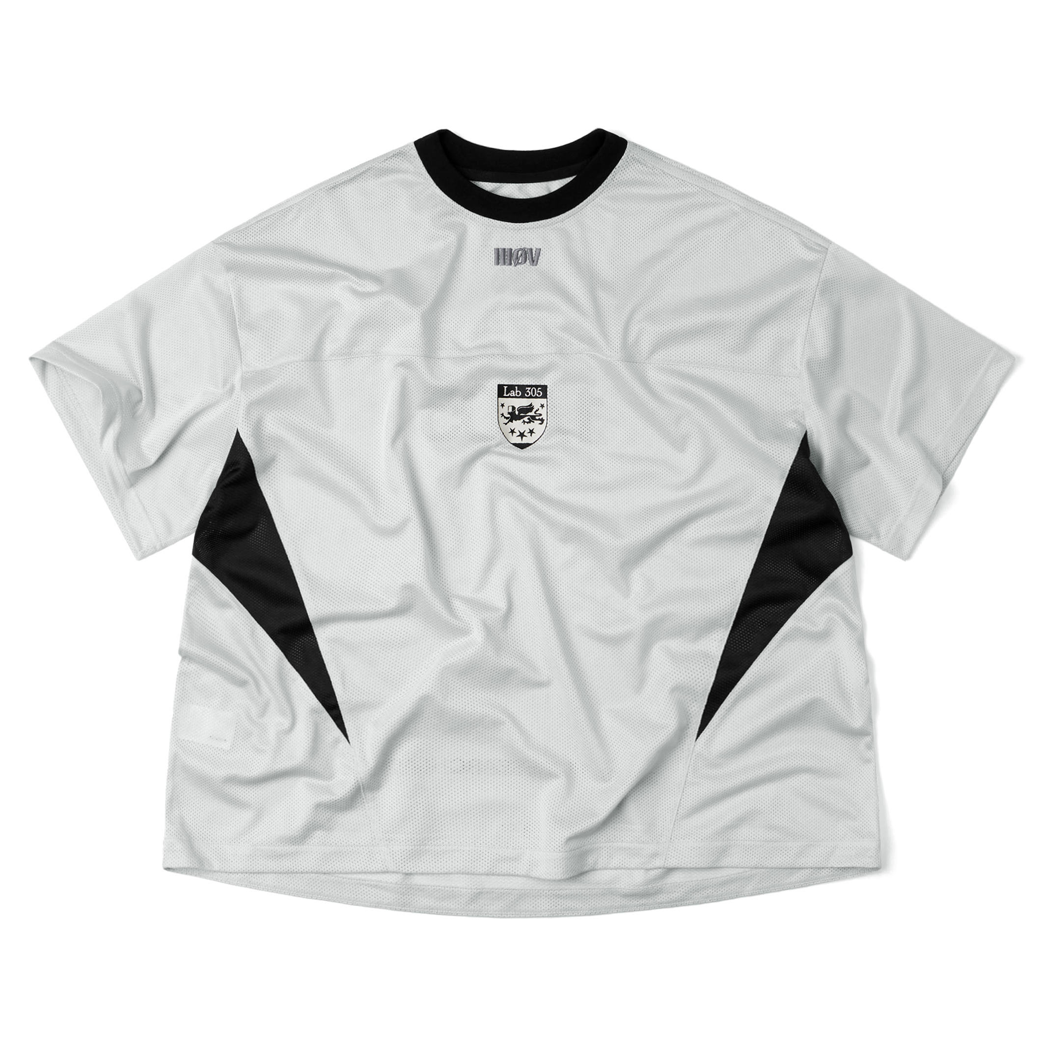 Wall of Sound - 4:11/“SLEEP” Airy Mesh Jersey Tee - Silver White