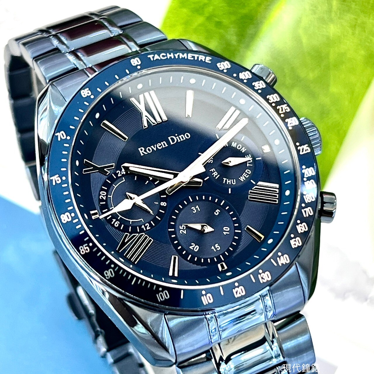 【Roven Dino 羅梵迪諾】極致典藏時尚腕錶RD6121BU 42mm 現代鐘錶