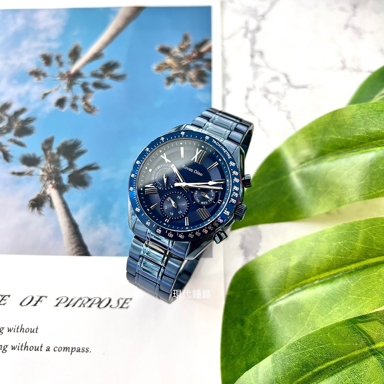 【Roven Dino 羅梵迪諾】極致典藏時尚腕錶RD6121BU 42mm 現代鐘錶