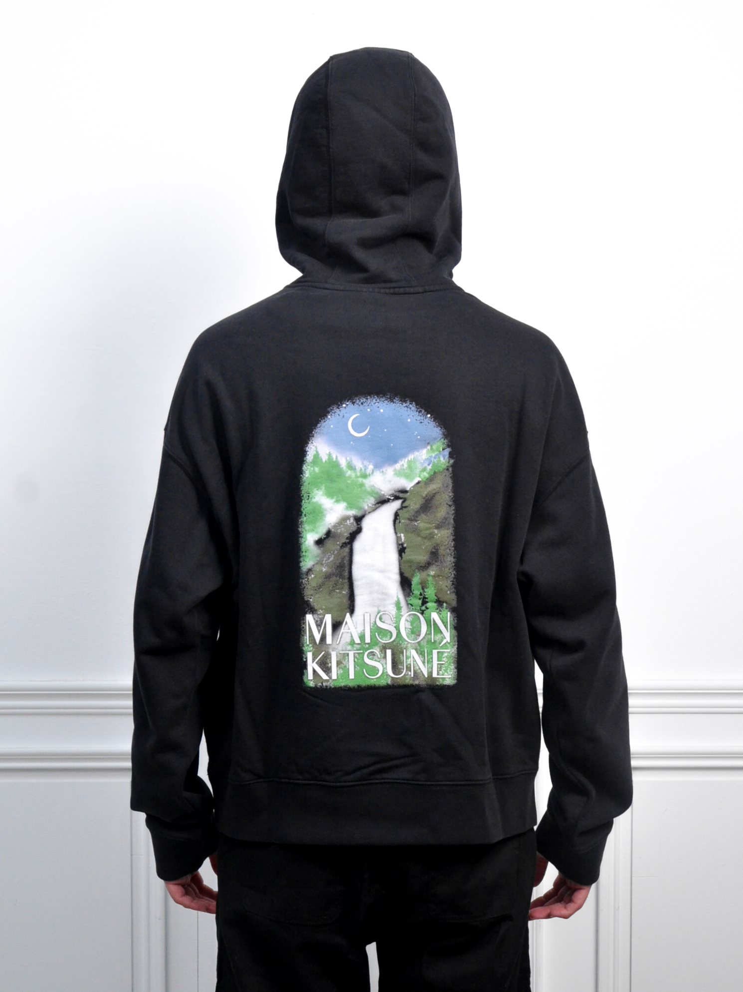 Maison Kitsune Men Hoodie 刺繡字樣背後大印花帽T【NM00705/KM0001P199】