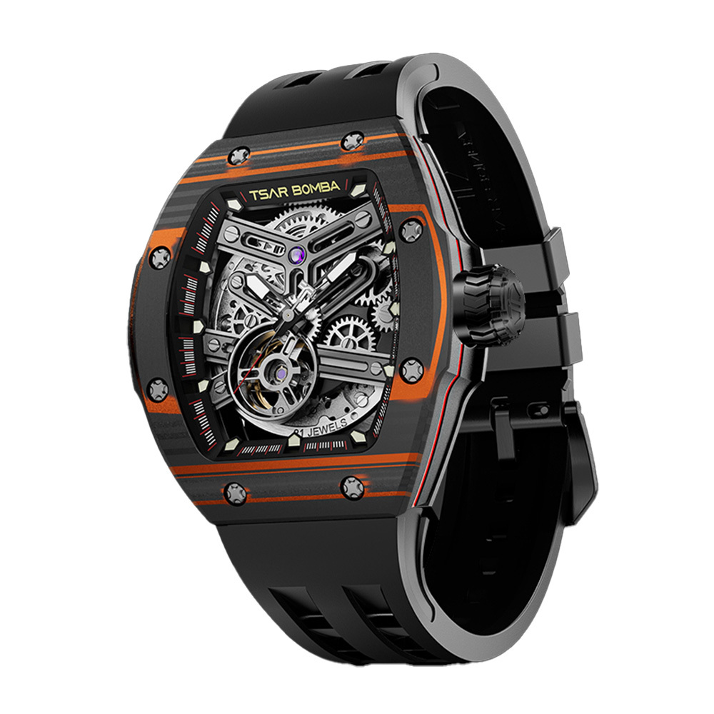 【Tsar Bomba 沙皇】 快拆突破系列 TB8218-03 1+2 套裝 鏤空 全自動機械 手錶