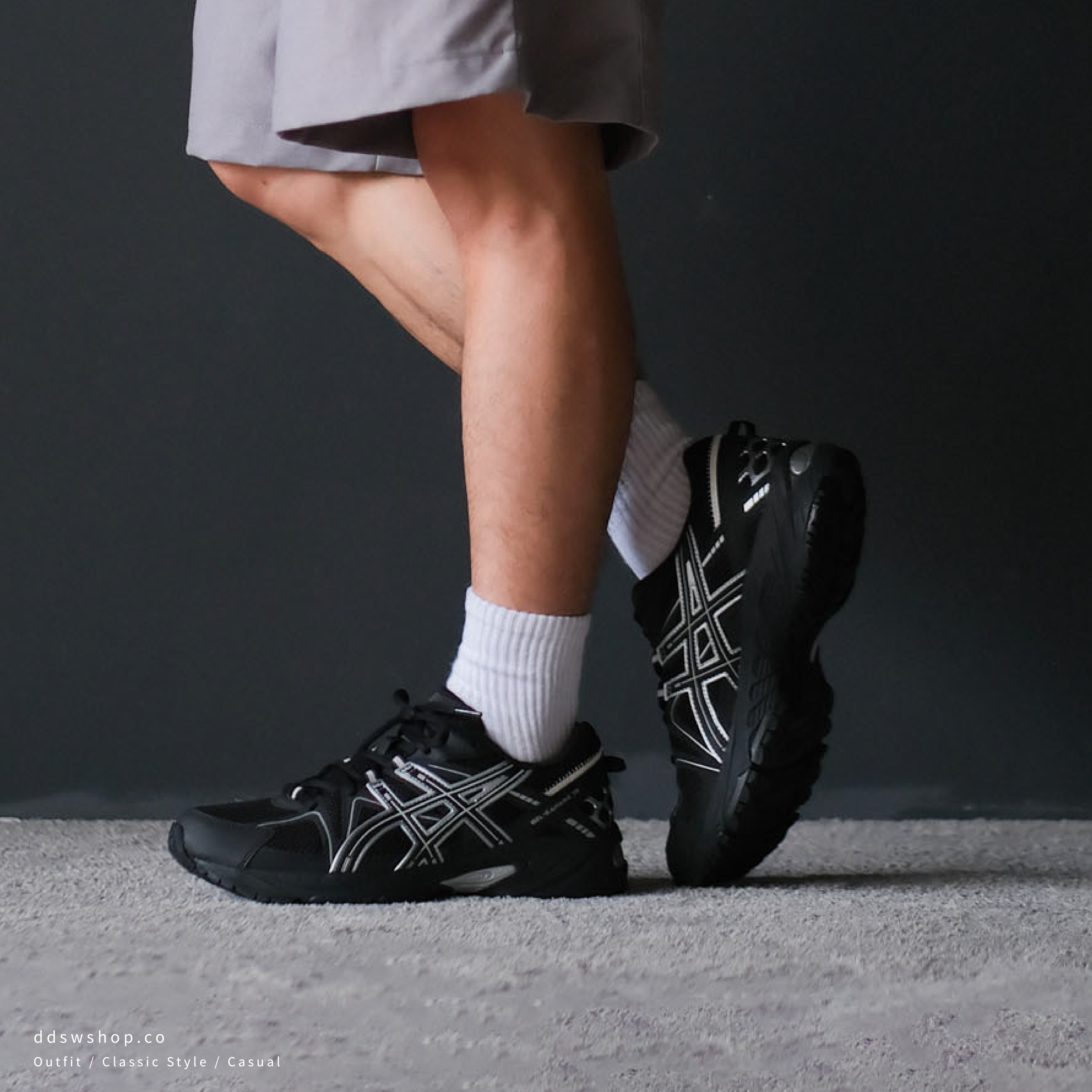 "代購" ASICS GEL-KAHANA TR SNEAKERS BLACK 全黑 黑銀配色 男女鞋 1203A390-001