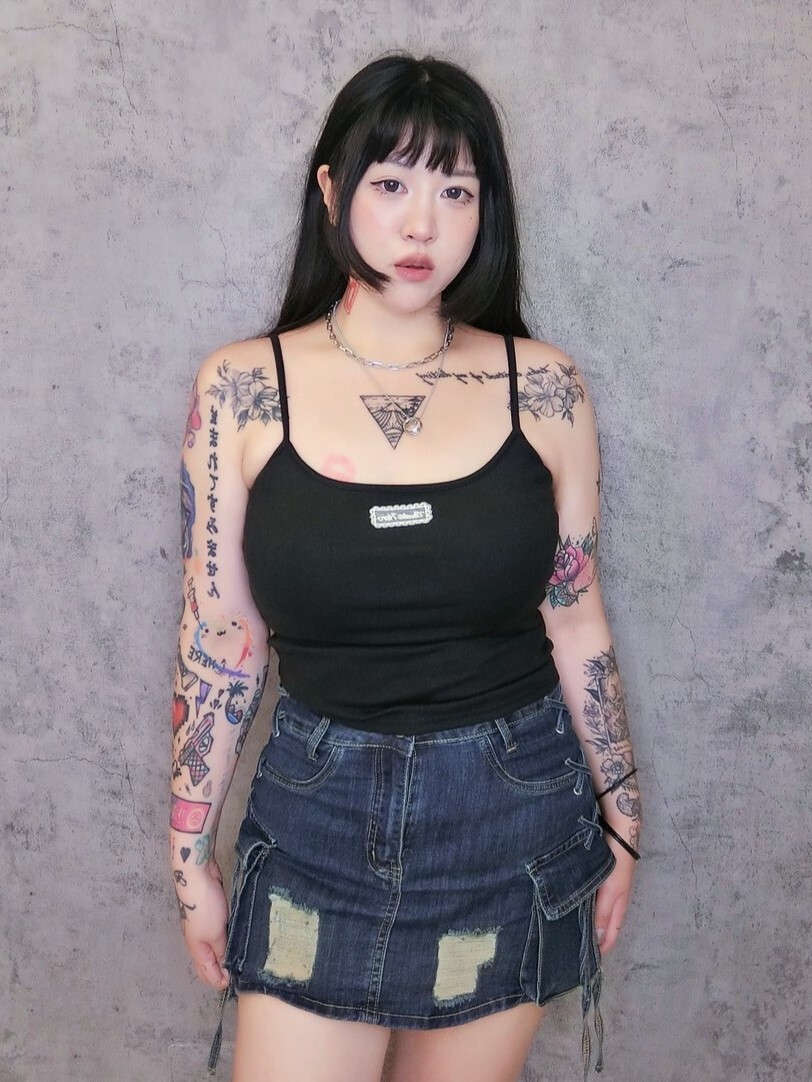 蕾絲小標籤簡約背心